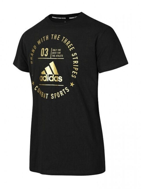 adidas Combat Ανδρική Κοντομάνικη Μπλούζα ADICST01CS Μαύρη