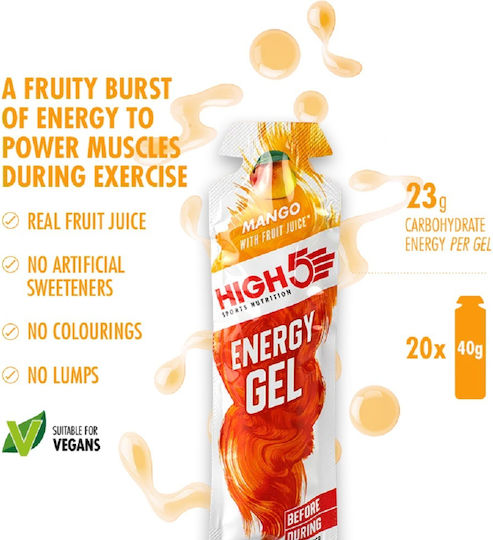High5 Energy Gel Mango 40gr