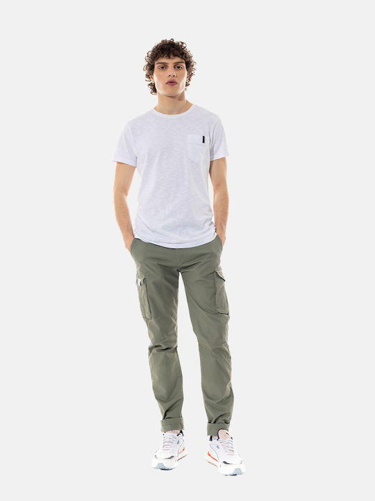 Cesar Trousers Cargo Elastic Blue