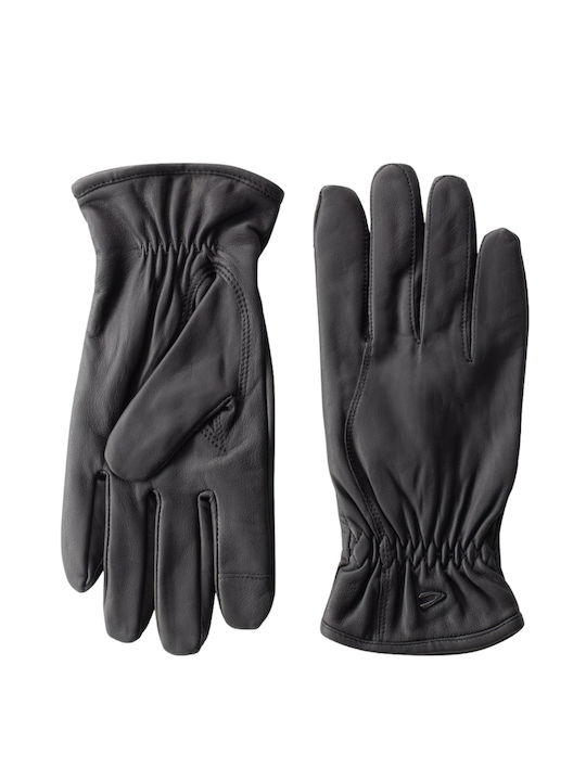 Camel Active Men's Leather Touch Gloves Black