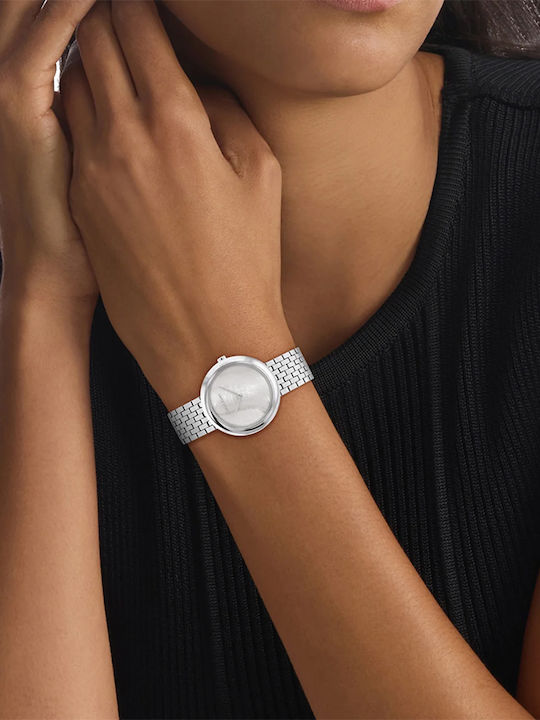 Calvin Klein Ρολόι Μπαταρίας με Μεταλλικό Μπρασελέ Calvin Klein Ρολόι Μπαταρίας με Μεταλλικό Μπρασελέ