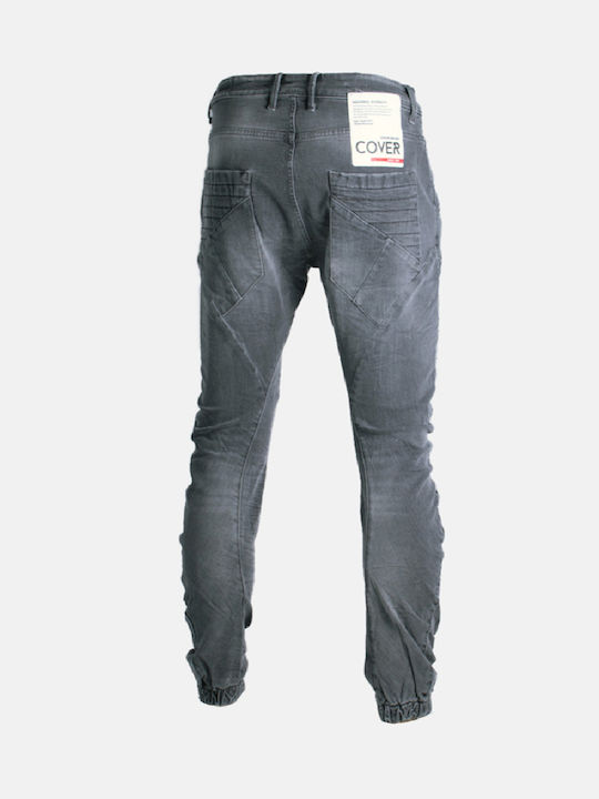 Cover Jeans Pantaloni de Bărbați din Jean în Croială Largă Gri