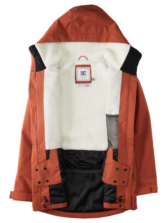 DC Phoenix ADJTJ03037-NNY0 Frauen Jacke aus für Ski & Snowboard Burgundisch