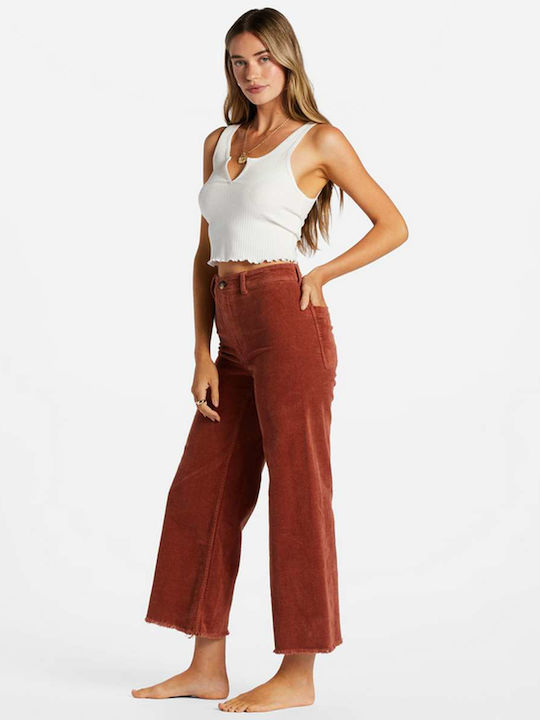 Free Fall Women's Fabric Trousers Brown
