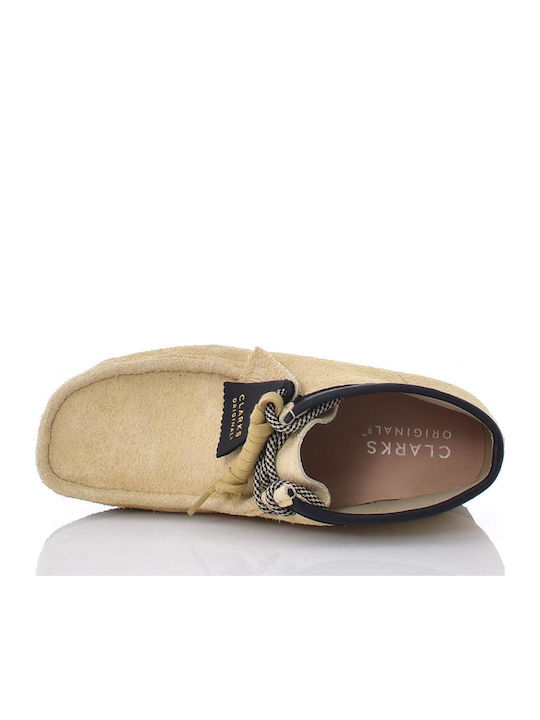 Wallabee Boot Suede Μπεζ Ανδρικά Μποτάκια