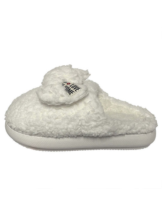 Ustyle Women's Slippers White