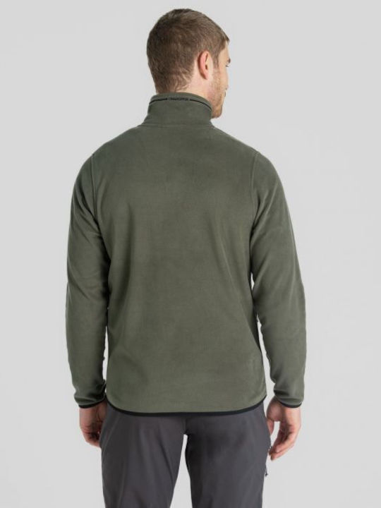 Craghoppers Jachetă Fleece pentru Bărbați cu Fermoar Verde