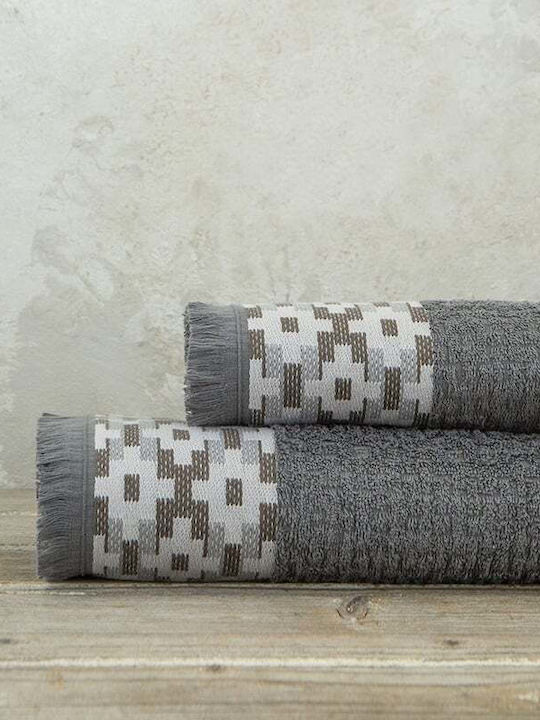 Nima Badetuchset 2Stk Jentaya 32561 Dark Gray Gewicht 480gr/m²