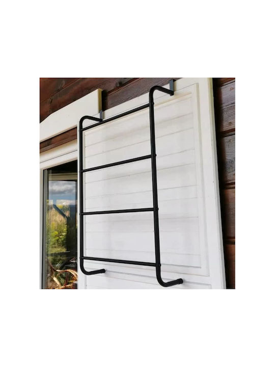 vidaXL Freistehender Kleiderständer Badezimmer Einzeln ​73x73cm Schwarz
