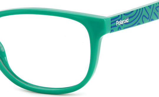 Polaroid Acetate Prescription Eyeglass Frame Green PLDD832 1ED