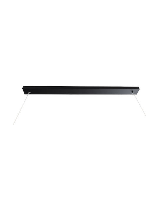 GloboStar Circolare Lustră Negru 120x25x25cm.