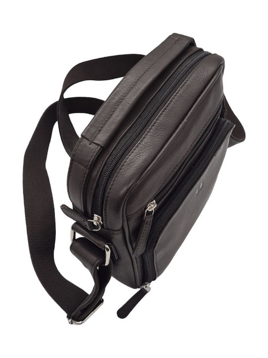 Leather Men's Bag Shoulder / Crossbody Brown