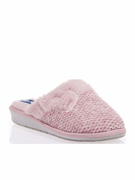 Inblu Slippers with Fur Pink