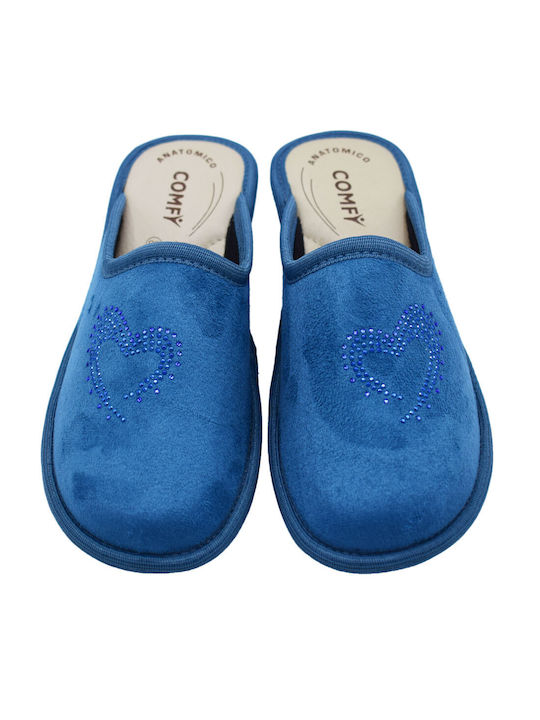 Comfy Anatomic Anatomical Women's Slippers in Albastru deschis color