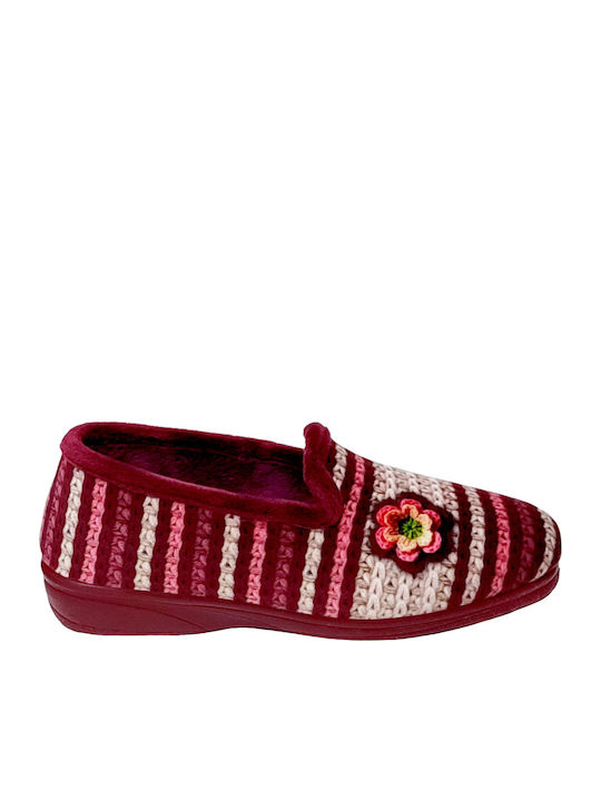 Closed Women's Slippers Burgundy