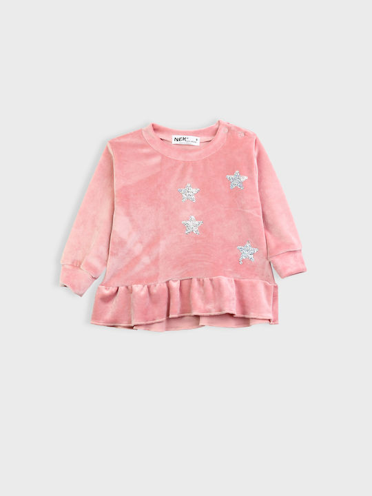 Nek Kids Wear Kinder Set mit Leggings Winter 2Stück Rosa