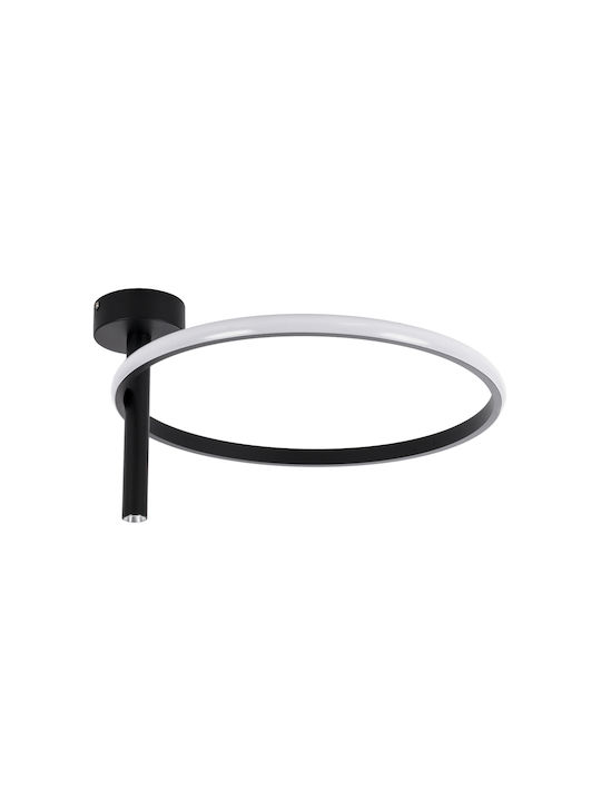 GloboStar Verona Ceiling Mount Light 40cm Black with Integrated LED