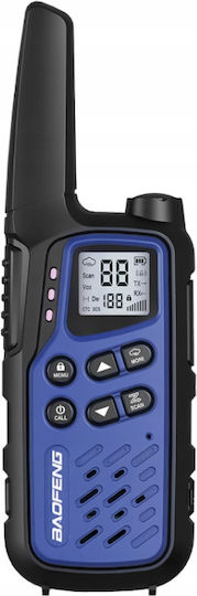 Baofeng Bf-t25e Wireless Transceiver PMR 0.5W with Monochrome Screen Dark Blue