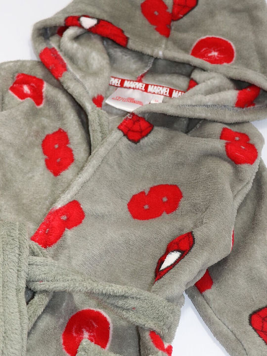 Marvel Comic Books Παιδική Ρόμπα Χειμωνιάτικη Fleece Χακί