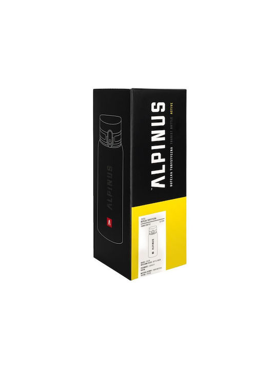 Alpinus Αθλητικό Παγούρι Πλαστικό 650ml Πράσινο