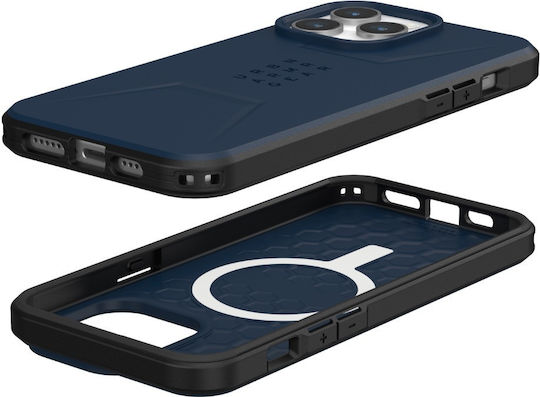 UAG Civilian Back Cover Σιλικόνης Μπλε (iPhone 15 Pro Max)