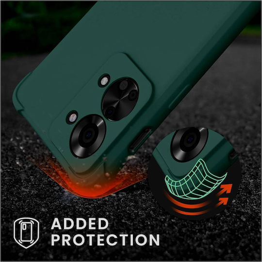 KWmobile Matte Задна корица Силикон с Каишка Зелен (OnePlus Nord 2T)