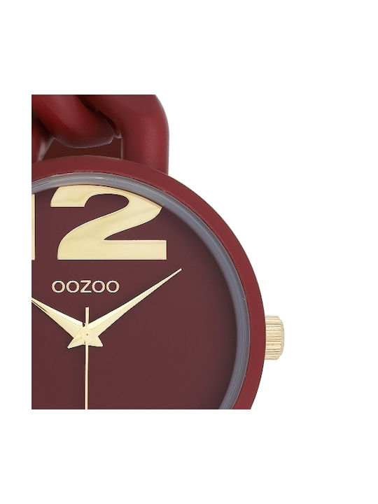 Oozoo Timepieces Uhr mit Rot Keramikarmband