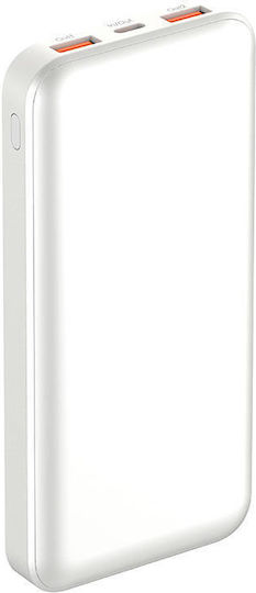 Ldnio Pq12 MagSafe Power Bank 10000mAh 15W με 2 Θύρες USB-A και Θύρα USB-C Power Delivery Λευκό
