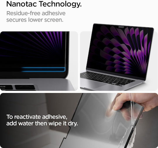 Spigen Filtru De Ecran Pentru Apple MacBook Air 15" M2 2023 Glas.tr Slim