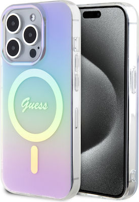 Guess Plastic Back Cover Purple (iPhone 15 Pro Max)