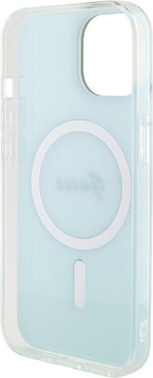 Guess Iml Iridescent Magsafe Back Cover Plastic Turcoaz (iPhone 15)