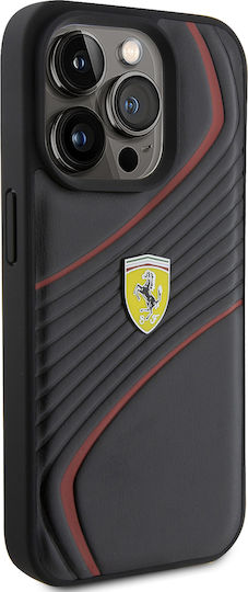 Ferrari 6.1" Back Cover Πλαστικό Μαύρο (iPhone 15 Pro)
