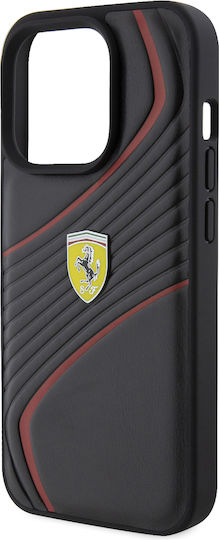 Ferrari 6.1" Back Cover Πλαστικό Μαύρο (iPhone 15 Pro)