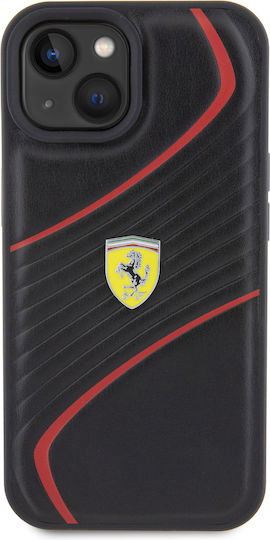 Ferrari 6.1" Back Cover Plastic Black (iPhone 15)