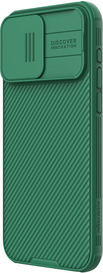 Nillkin Camshield Pro Back Cover Tempered Glass / Silicone Magnetic Green (iPhone 15 Pro)