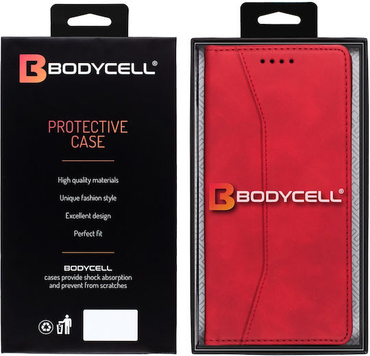 Bodycell Book Synthetic Leather Red (OnePlus Nord 3)