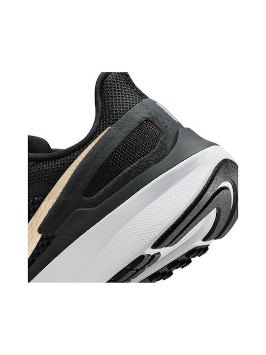 Air Zoom Structure 25 Damen Sportschuhe Laufen Schwarz