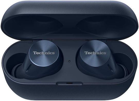 Technics EAH-AZ60 In-ear Bluetooth Handsfree Earphones with Sweat Resistance and Charging Case Blue