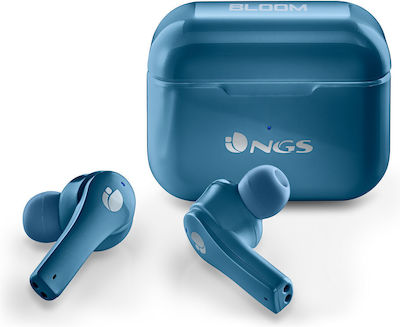 NGS Artica Bloom In-ear Bluetooth Handsfree Earphones with Charging Case Blue