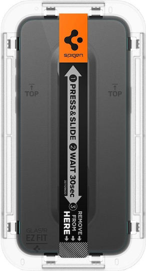 Spigen Oleophobic Coated Glas.tr Ez Fit Закалено стъкло за цялото лице 2бр (iPhone 15 Pro Max)