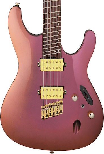 Ibanez SML721-RGC Електрическа Китара Stratocaster с HH Конфигурация на Пикапите Rose Gold Chameleon