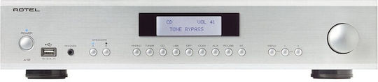 Rotel A12MKII Integrated Hi-Fi Amplifier Stereo 120W/4Ω 60W/8Ω Silver