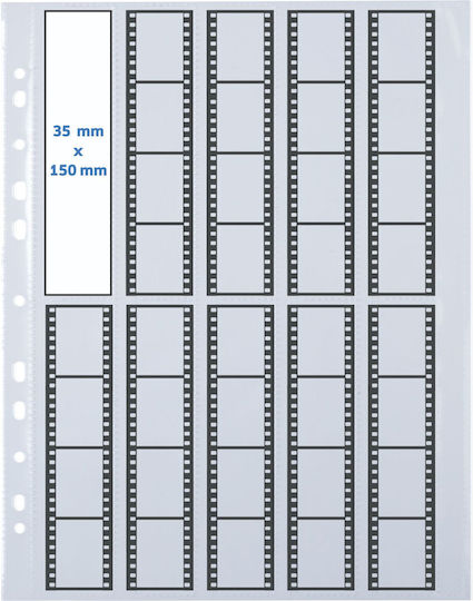Herma Negative Pockets Transparent For 10x4 Negative Stripes Αξεσουάρ Φωτογραφικής Μηχανής