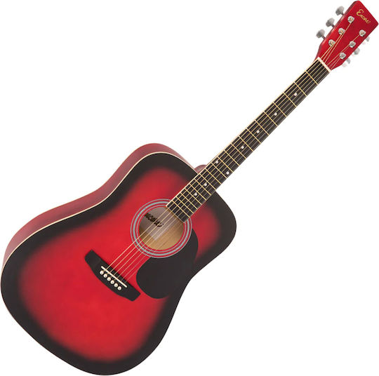 Encore Acoustic Guitar EWP-100RB Red