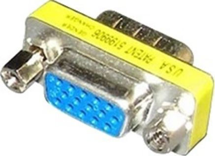 Comp Converter VGA male to VGA female Yellow 1pcs 04.003.0051
