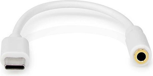 Nedis Μετατροπέας USB-C male σε 3.5mm female Λευκό 1τμχ CCGB65950WT01