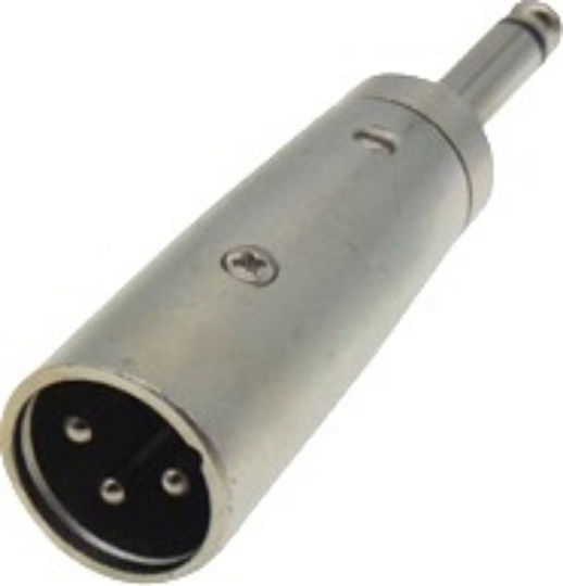 Конвертор XLR мъжки към 6.3mm мъжки Сребрист 1бр 02.009.0005