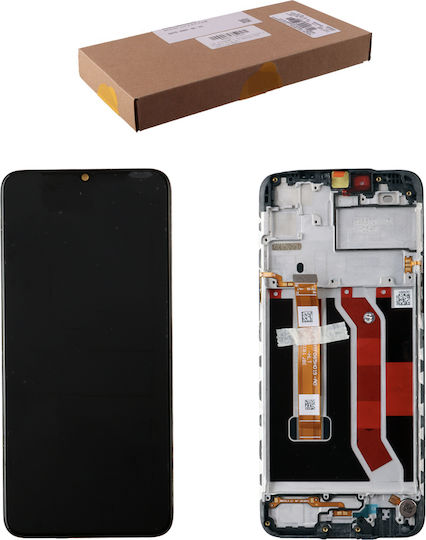 Realme Οθόνη με Μηχανισμό Αφής και Πλαίσιο για C3/c3i/narzo 10a (Μαύρο)