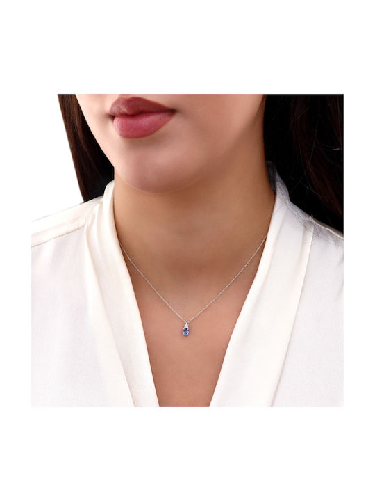 Necklace from White Gold 18k