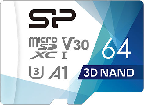 Silicon Power Superior Pro microSDXC 64GB U3 V30 A1 UHS-III 100MB/s with Adapter